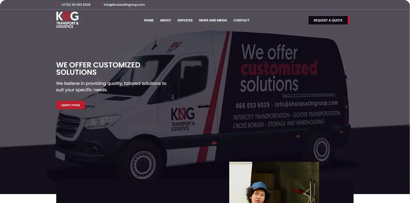 Khulanathi Group website design and development by our top website design team in Johannesburg